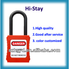 High quality safety padlocks with ABS mmaterial in red